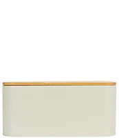Creative Co Op Metal Bread Bin with Bamboo Lid