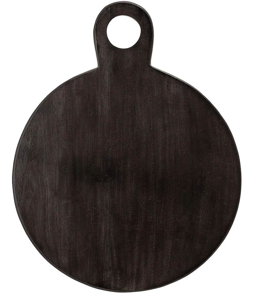 Creative Co Op Round Acacia Wood Cheese and Cutting Board
