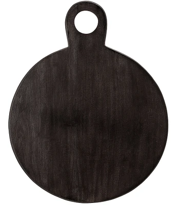 Creative Co Op Round Acacia Wood Cheese and Cutting Board