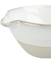 Creative Co Op Stoneware White Batter Bowls, Set of 4
