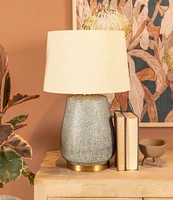 Creative Co Op Textured Stoneware Table Lamp