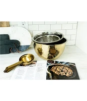 Creative Co Op Transitional Hammered Stainless Steel Bowls, Set of 3