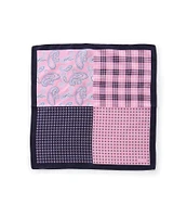 Cremieux 4-Square Woven Silk Pocket Square