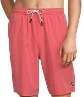 Cremieux 9#double; Classic Solid Swim Trunks