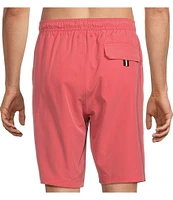Cremieux 9#double; Classic Solid Swim Trunks