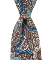 Cremieux Ashby Print Paisley 3 1/8#double; Woven Silk Tie