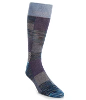 Cremieux Big & Tall Block Patch Mille Crew Dress Socks