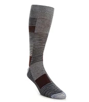 Cremieux Big & Tall Block Patch Mille Crew Dress Socks