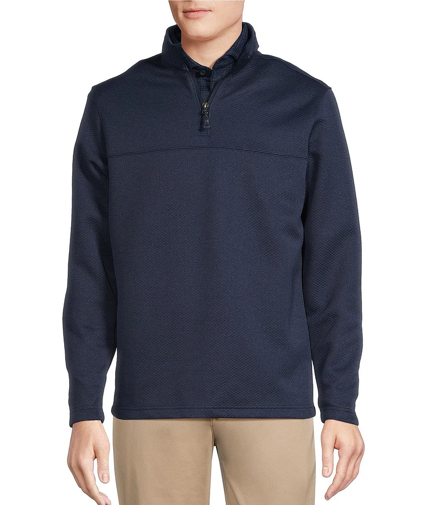 Cremieux Big & Tall Blue Label Textured Quarter-Zip Pullover