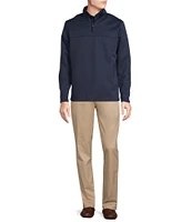 Cremieux Big & Tall Blue Label Textured Quarter-Zip Pullover