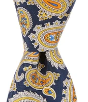 Cremieux Big & Tall Paisley Printed 3 1/8#double; Woven Silk Tie