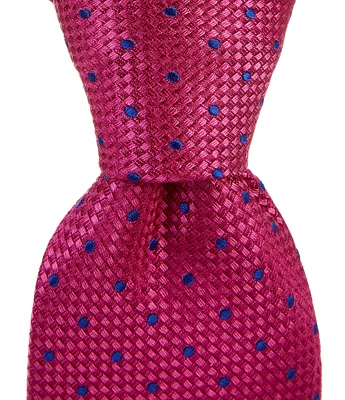 Cremieux Big & Tall Pop Dot 3 1/4#double; Woven Silk Tie