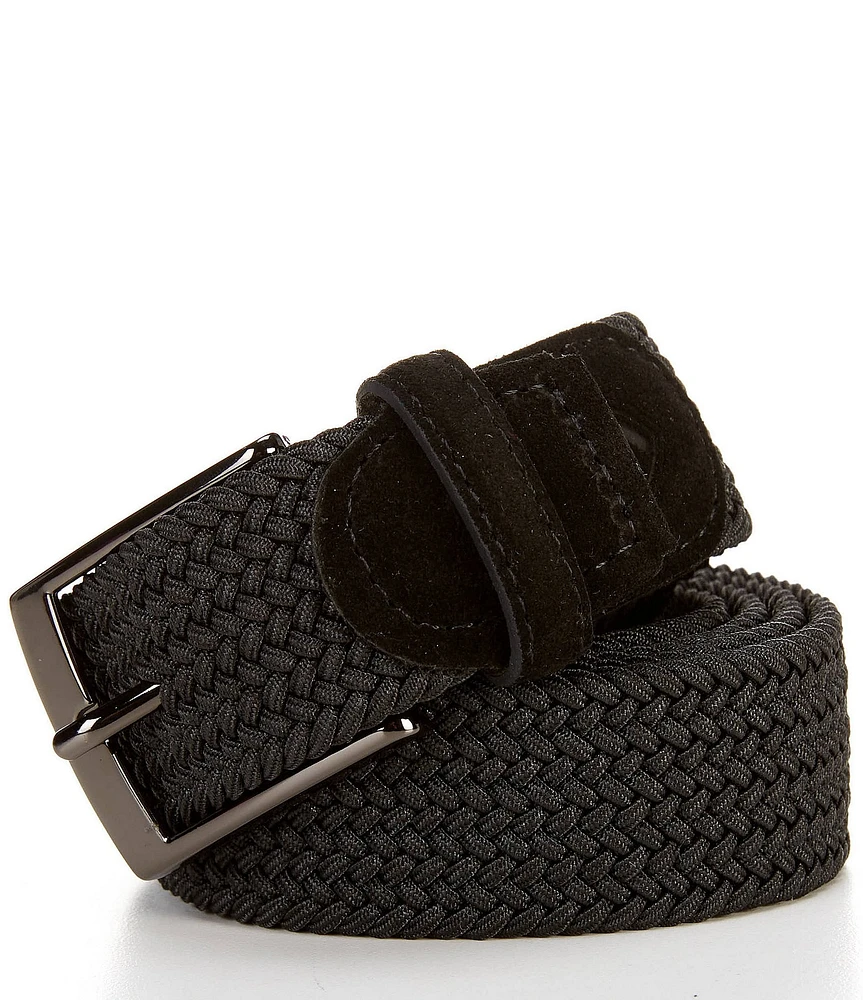 Cremieux Big & Tall Solid Braided Stretch Belt