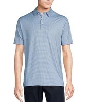 Cremieux Blue Label Big & Tall Performance Stretch Geo Print Short Sleeve Polo Shirt