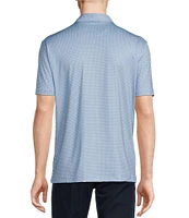 Cremieux Blue Label Big & Tall Performance Stretch Geo Print Short Sleeve Polo Shirt