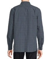 Cremieux Blue Label Big & Tall Classic Fit Medium Plaid Oxford Long Sleeve Woven Shirt