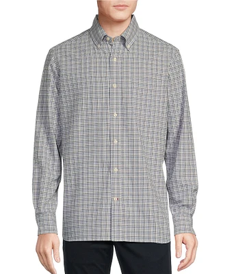 Cremieux Blue Label Big & Tall Classic Fit Plaid Oxford Long Sleeve Woven Shirt