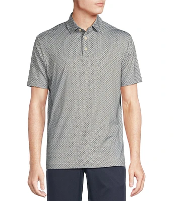 Cremieux Blue Label Big & Tall Performance Stretch Printed Short Sleeve Polo Shirt