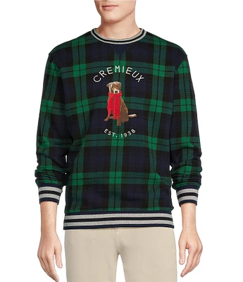 Cremieux Blue Label Blackwatch Plaid Chuck Sweatshirt