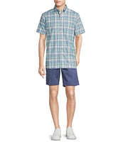 Cremieux Blue Label Brrr°® Royal Twill Pastel Plaid Short Sleeve Woven Shirt