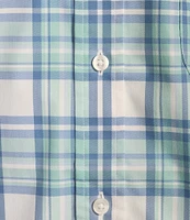 Cremieux Blue Label Brrr°® Royal Twill Pastel Plaid Short Sleeve Woven Shirt