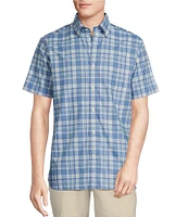 Cremieux Blue Label Brrr° Plaid Royal Short Sleeve Woven Shirt