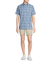 Cremieux Blue Label Brrr° Plaid Royal Short Sleeve Woven Shirt