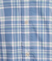 Cremieux Blue Label Brrr° Plaid Royal Short Sleeve Woven Shirt
