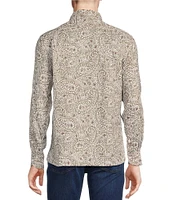 Cremieux Blue Label Cape Town Collection Paisley Print Long Sleeve Woven Linen Shirt