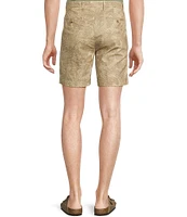 Cremieux Blue Label Cape Town Collection Palm Print 7#double; Inseam Shorts