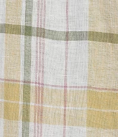 Cremieux Blue Label Cape Town Collection Plaid Long Sleeve Woven Linen Shirt