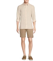 Cremieux Blue Label Cape Town Collection Stripe Long Sleeve Woven Linen Shirt