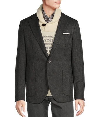 Cremieux Blue Label Chamonix Collection Herringbone Blazer