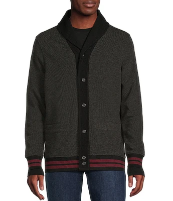 Cremieux Blue Label Chamonix Collection Jacquard Cardigan