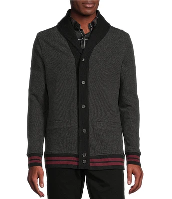 Cremieux Blue Label Chamonix Collection Jacquard Cardigan