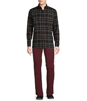 Cremieux Blue Label Chamonix Collection Plaid Moleskin Long Sleeve Woven Shirt