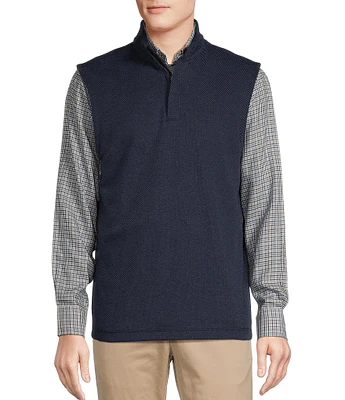 Cremieux Blue Label Chevron Quarter-Zip Vest