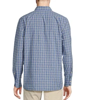 Cremieux Blue Label Classic Fit Capri Washed Plaid Poplin Long Sleeve Woven Shirt