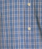 Cremieux Blue Label Classic Fit Capri Washed Plaid Poplin Long Sleeve Woven Shirt