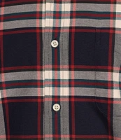 Cremieux Blue Label Classic Fit Plaid Oxford Long Sleeve Woven Shirt
