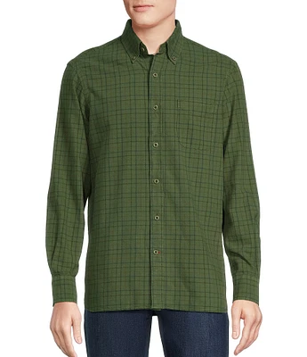 Cremieux Blue Label Classic Fit Plaid Oxford Long Sleeve Woven Shirt