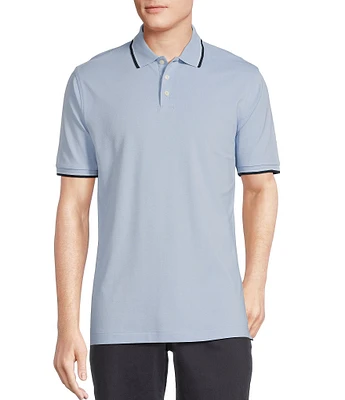 Cremieux Blue Label Classic Fit Pique Short Sleeve Polo Shirt