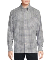 Cremieux Blue Label Classic Fit Multi Plaid Print Oxford Long Sleeve Woven Shirt