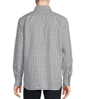 Cremieux Blue Label Classic Fit Multi Plaid Print Oxford Long Sleeve Woven Shirt