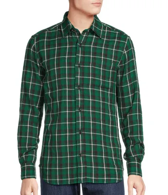 Cremieux Blue Label Classic Fit Plaid Reversible Double-Faced Long Sleeve Woven Shirt