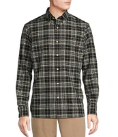 Cremieux Blue Label Classic Fit Small Plaid Oxford Long Sleeve Woven Shirt