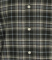 Cremieux Blue Label Classic Fit Small Plaid Oxford Long Sleeve Woven Shirt