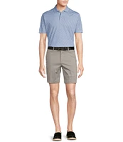 Cremieux Blue Label Classic Fit Stretch Jersey Geometric Print Short Sleeve Polo Shirt