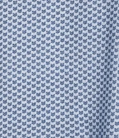 Cremieux Blue Label Classic Fit Stretch Jersey Geometric Print Short Sleeve Polo Shirt