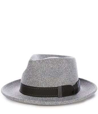 Cremieux Blue Label Contrast Stitch Fedora Hat